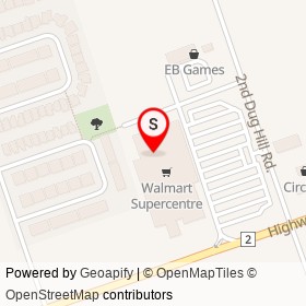 Walmart Pharmacy on Cortland Crescent, Quinte West Ontario - location map