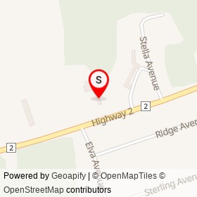 Siesta Motel on Highway 2, Kingston Ontario - location map