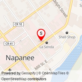 The Wine Store on Dundas Street East, Napanee Ontario - location map