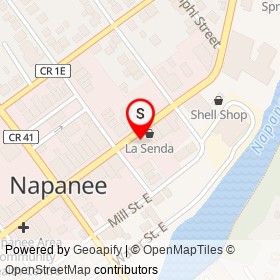 Sushi Nori on Dundas Street East, Napanee Ontario - location map