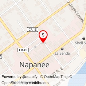Napanee Opticians on John Street, Napanee Ontario - location map