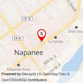 PharmaChoice on Dundas Street East, Napanee Ontario - location map