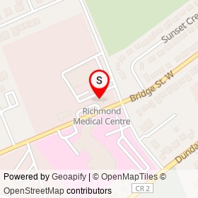 Napanee Richmond Medical Pharmacy on Bridge Street West, Napanee Ontario - location map