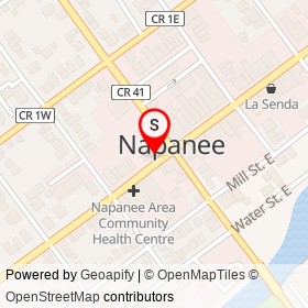 Total Aquatics on Dundas Street West, Napanee Ontario - location map