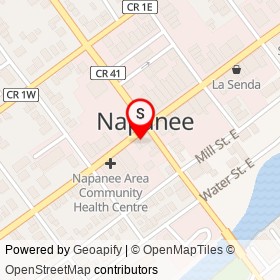 Seasons Fine Foods on Dundas Street West, Napanee Ontario - location map