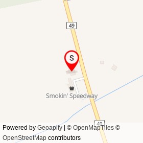 Speedway Gas on Marysville Road, Deseronto Ontario - location map