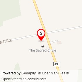 Mohawk Duty Free on Lower Slash Road, Deseronto Ontario - location map
