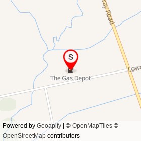 The Gas Depot on Lower Slash Road, Deseronto Ontario - location map