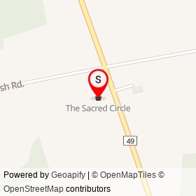 The Sacred Circle on Marysville Road,  Ontario - location map