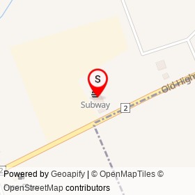 Gas N Go on Old Highway 2, Shannonville Ontario - location map