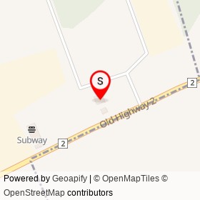 Olco on Old Highway 2, Shannonville Ontario - location map