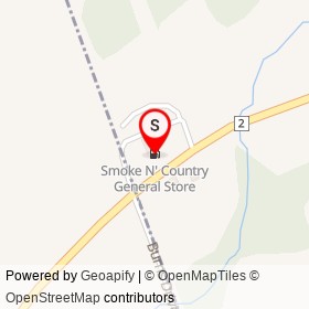 Smoke N' Country General Store on Old Highway 2, Shannonville Ontario - location map
