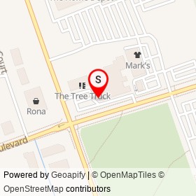 Quiznos on Bell Boulevard, Belleville Ontario - location map