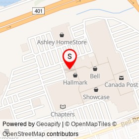 Sam the Record Man on North Front Street, Belleville Ontario - location map