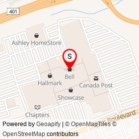 Bell on North Front Street, Belleville Ontario - location map