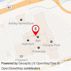 Tim Hortons on North Front Street, Belleville Ontario - location map