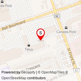 Chesters Shoes on Stratton Drive, Belleville Ontario - location map