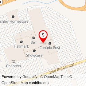 Charm Diamond Centres on North Front Street, Belleville Ontario - location map