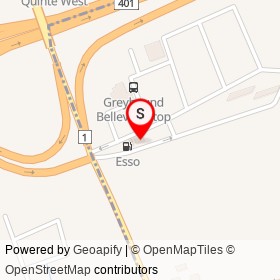 Tim Hortons on Wallbridge-Loyalist Road, Belleville Ontario - location map