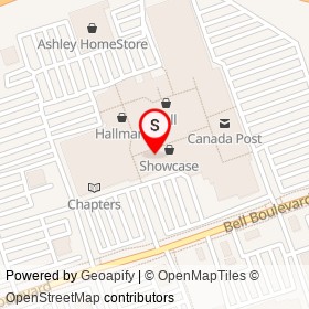 American Eagle Outfitters on North Front Street, Belleville Ontario - location map