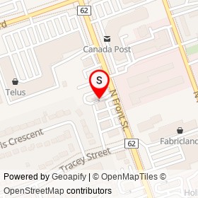 Taco Bell on Stratton Drive, Belleville Ontario - location map