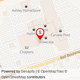 Foot Locker on North Front Street, Belleville Ontario - location map