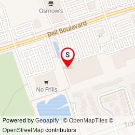 Rhino playground on Lemoine Street, Belleville Ontario - location map