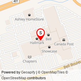 Pearle Vision on North Front Street, Belleville Ontario - location map