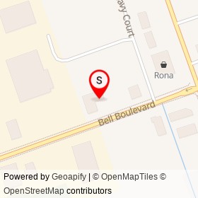 Bibs Meats on Bell Boulevard, Belleville Ontario - location map
