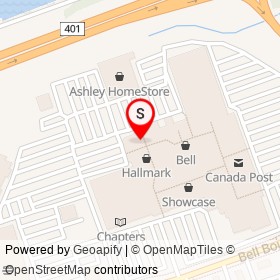 Spencer's on North Front Street, Belleville Ontario - location map