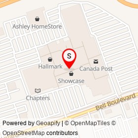 Bentley on North Front Street, Belleville Ontario - location map