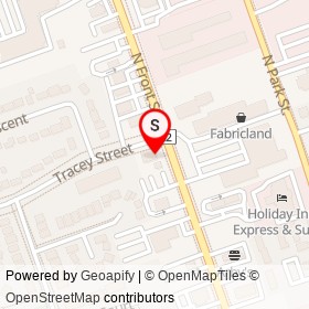 Rogers on North Front Street, Belleville Ontario - location map