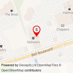 Gap on Bell Boulevard, Belleville Ontario - location map