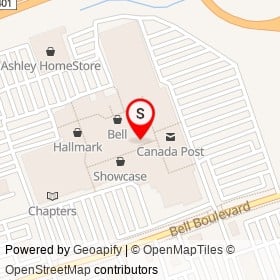 LensCrafters on North Front Street, Belleville Ontario - location map
