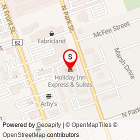 Holiday Inn Express & Suites on North Front Street, Belleville Ontario - location map