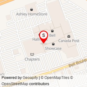 Michael Hill on North Front Street, Belleville Ontario - location map