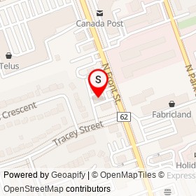 Polish Salon and Spa on North Front Street, Belleville Ontario - location map