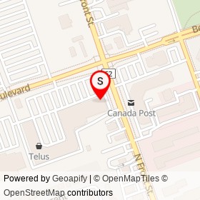 Moores on North Front Street, Belleville Ontario - location map