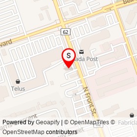 Wendy's on North Front Street, Belleville Ontario - location map