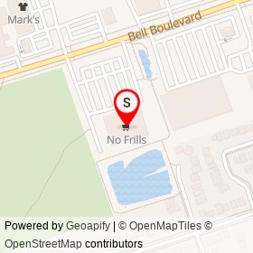 No Frills on Lemoine Street, Belleville Ontario - location map
