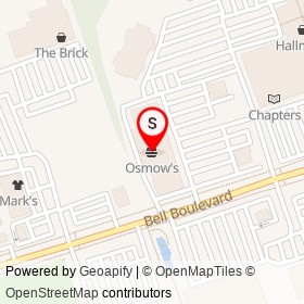 Osmow's on Bell Boulevard, Belleville Ontario - location map