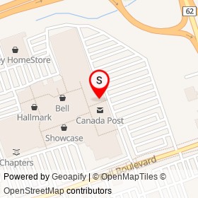 Shoe Warehouse on North Front Street, Belleville Ontario - location map