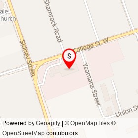 Belleville Police Service on Sidney Street, Belleville Ontario - location map