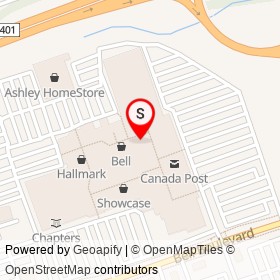 The Body Shop on North Front Street, Belleville Ontario - location map