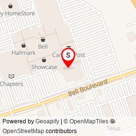 Toys R Us on North Front Street, Belleville Ontario - location map