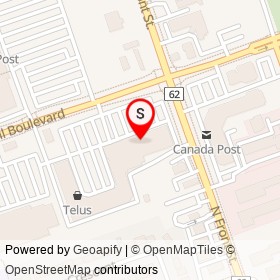 Wild Wing on Bell Boulevard, Belleville Ontario - location map
