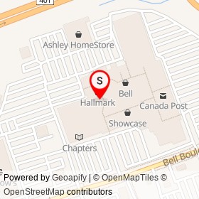 The Children's Place on North Front Street, Belleville Ontario - location map