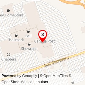 Virgin Mobile on North Front Street, Belleville Ontario - location map