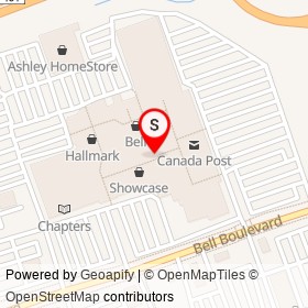 Eddie Bauer on North Front Street, Belleville Ontario - location map