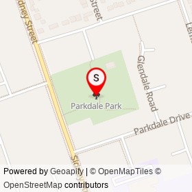 Parkdale Park on , Belleville Ontario - location map